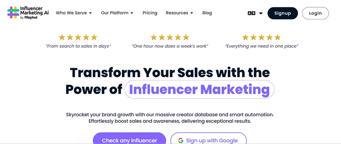 InfluencerMarketing AI