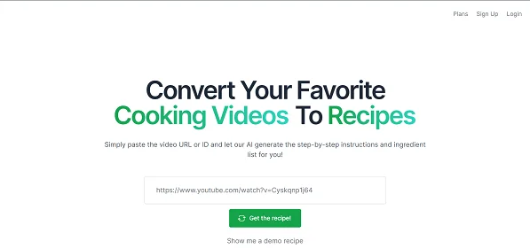 Video2Recipe