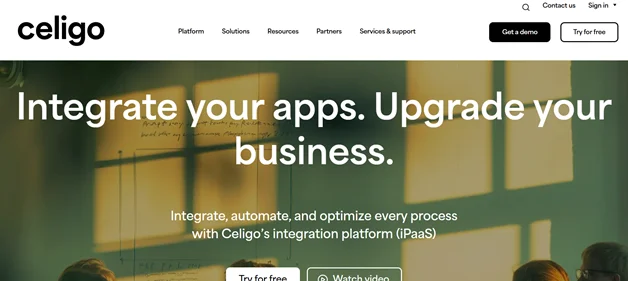 Celigo homepage