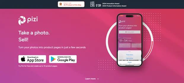 Pizi homepage
