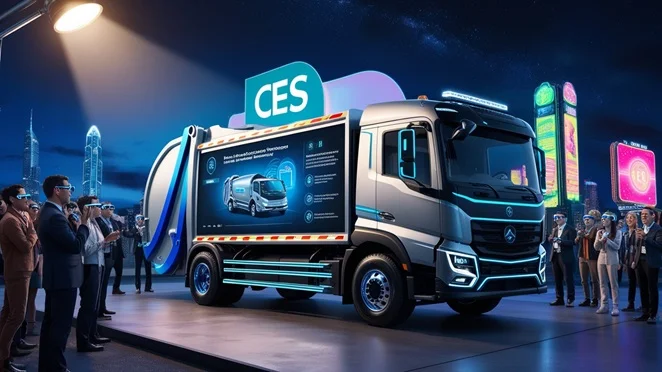 AI-Powered Garbage Trucks Unveiled at CES to Combat Battery Fire Hazards