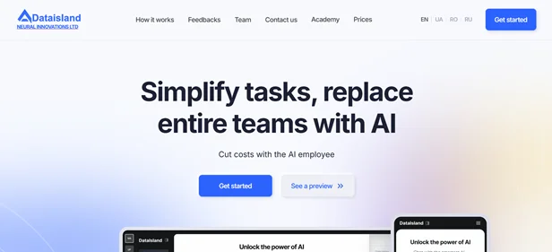 Dataisland homepage