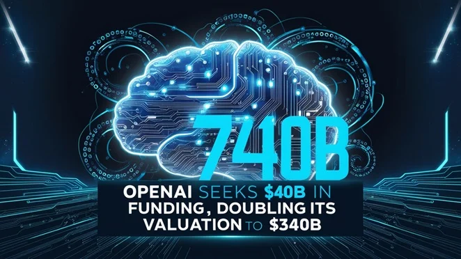 OpenAI Seeks $40B in Funding, Doubling Its Valuation to $340B