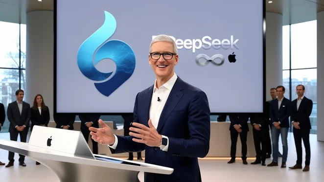 Tim Cook Acknowledges DeepSeek’s AI While Discussing Apple’s AI Strategy