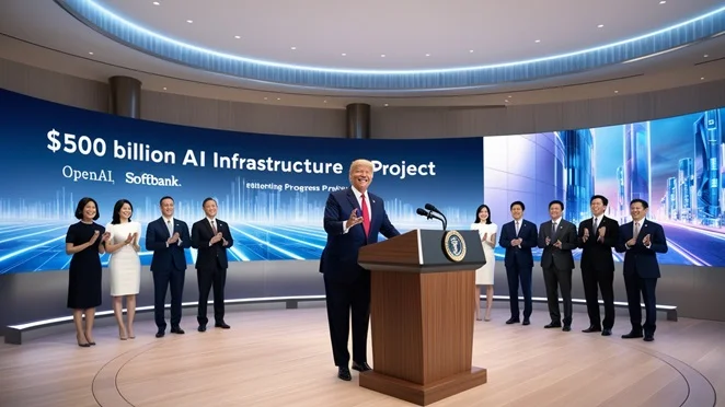 Trump Unveils $500 Billion AI Infrastructure Project with OpenAI, SoftBank, and Oracle