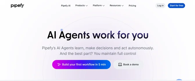pipefy homepage