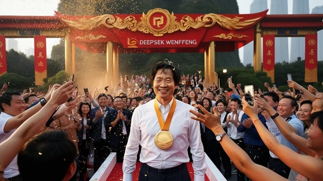 DeepSeek’s Liang Wenfeng Receives Hero’s Welcome in Guangdong