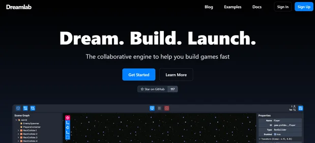 Dreamlab homepage