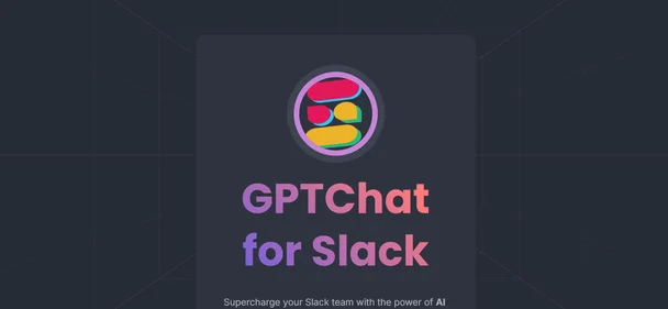 GPTChat for Slack homepage