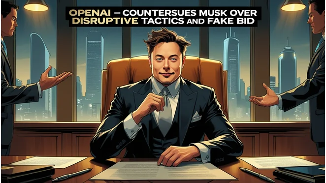 OpenAI Countersues Musk Over Disruptive Tactics and Fake Bid